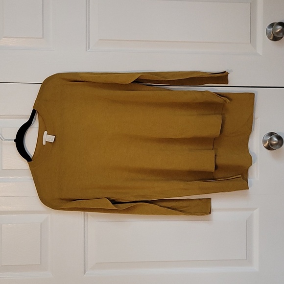 H&M Long sleeve Gold small pullover top - Picture 1 of 6
